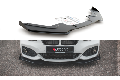 Накладка сплиттер на передний бампер на BMW 1 F20 / F21 M-Pack / M140i рестайл